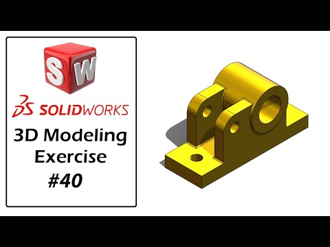 Capa de SolidWorks Tutorial For Beginners | Part Modeling Exercise - 40