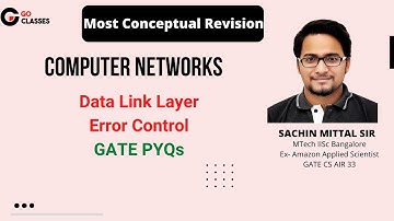 Data Link Layer Error Control - Hamming Code and CRC | GATE PYQs | Computer Networks Revision