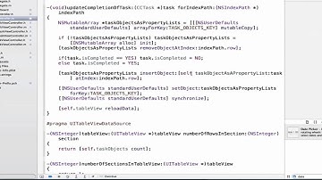 iOS Programming Tutorial - Completing the Task Manager Application - Tutorial 67