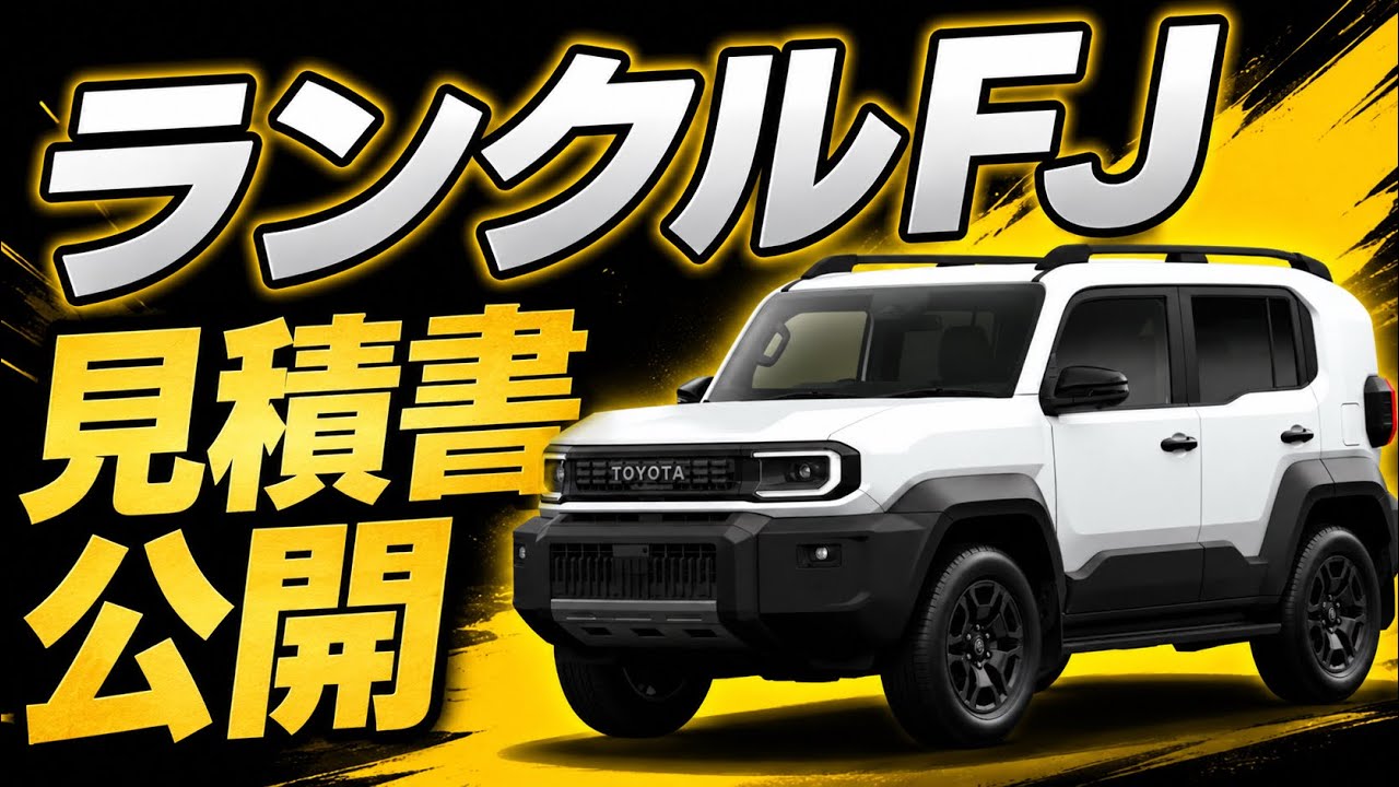 よしだおか様 お見積もり 2点 Quote Revealed] The total price of the Land Cruiser FJ has been