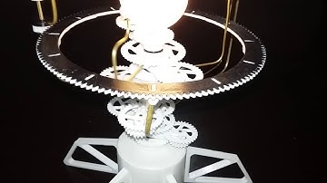 Orrery 3d solar system model printed and assembled by BD3D