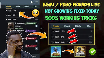 Bgmi Server Error Problem Fix | Friends not showing in bgmi | Bgmi Server is Busy Tamil - தமிழ்