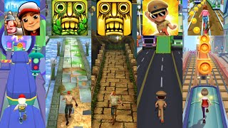 Subway Surfers 🆚 Temple Run 2 🆚 TEMPLE RUN 🆚 Little Singham 🆚 Subway Princess Runner screenshot 1