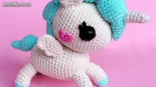 Амигуруми: схема Единорог. Игрушки вязаные крючком - Free crochet patterns.