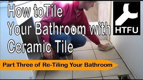 How to Tile Bathroom Floors (Pt. 3): Grouting and Cleaning the Fixed Tiles for a Finished Floor