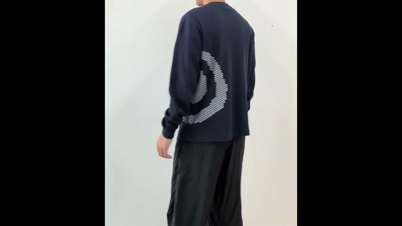 SOL / Cross GuruGuru Waffle L/S Tee (NAVY) / 174cm SIZE M - YouTube