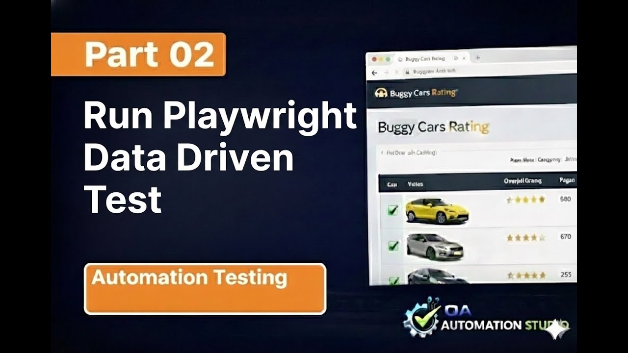 Playwright Automation Testing | Part 02 Data Driven Test Script | Buggy ...