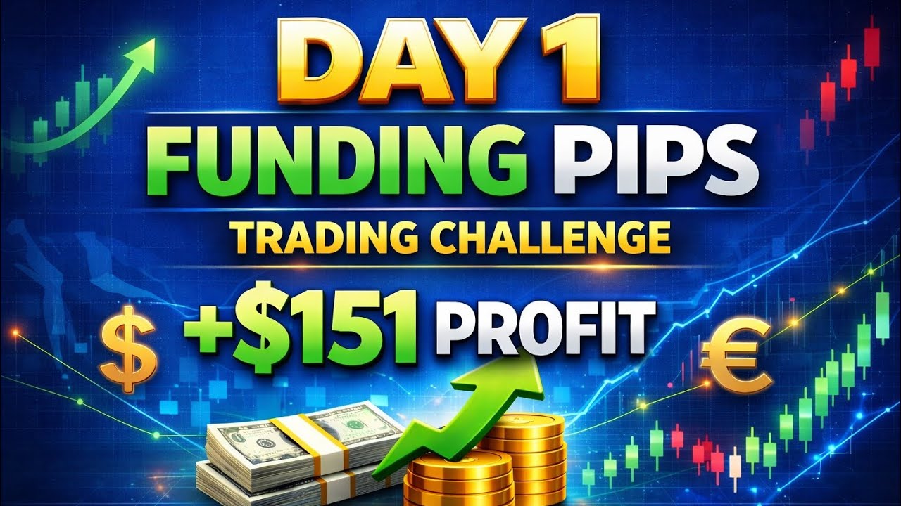 Day 1 Funded Challenge 💰 +$151 Profit | Funding Pips Trading Challenge