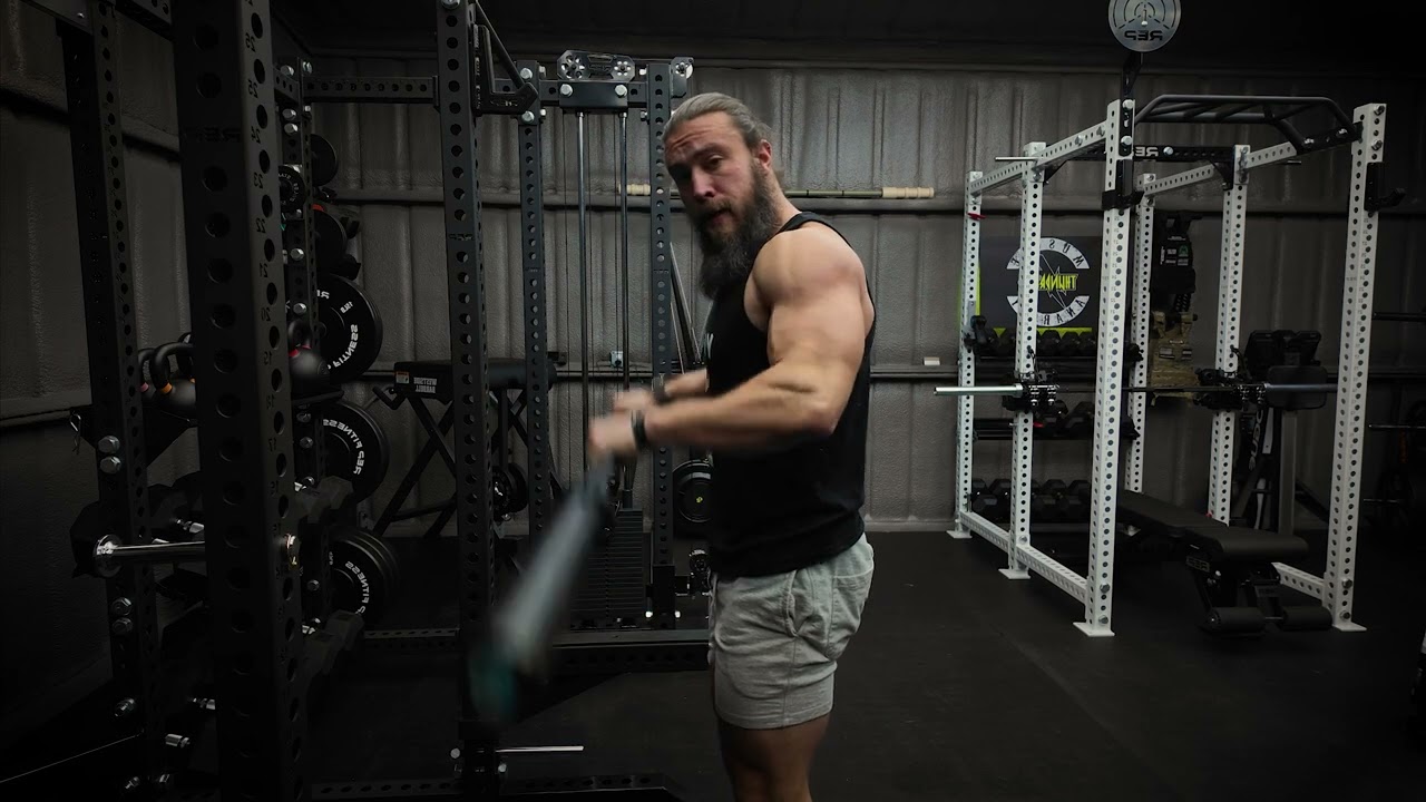 DB Hammer Curls into Reverse Curls WITH Heavy BB Skull Crushers into DB Skull Crushers SUPERSUPERset