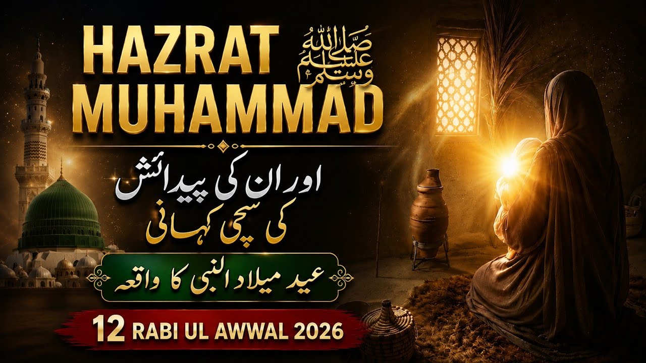 12 Rabi Ul Awwal 2026 Live | Eid Milad Un Nabi Mein Hamare Nabi ﷺ Ki Paidaish Ka Asal Waqiya
