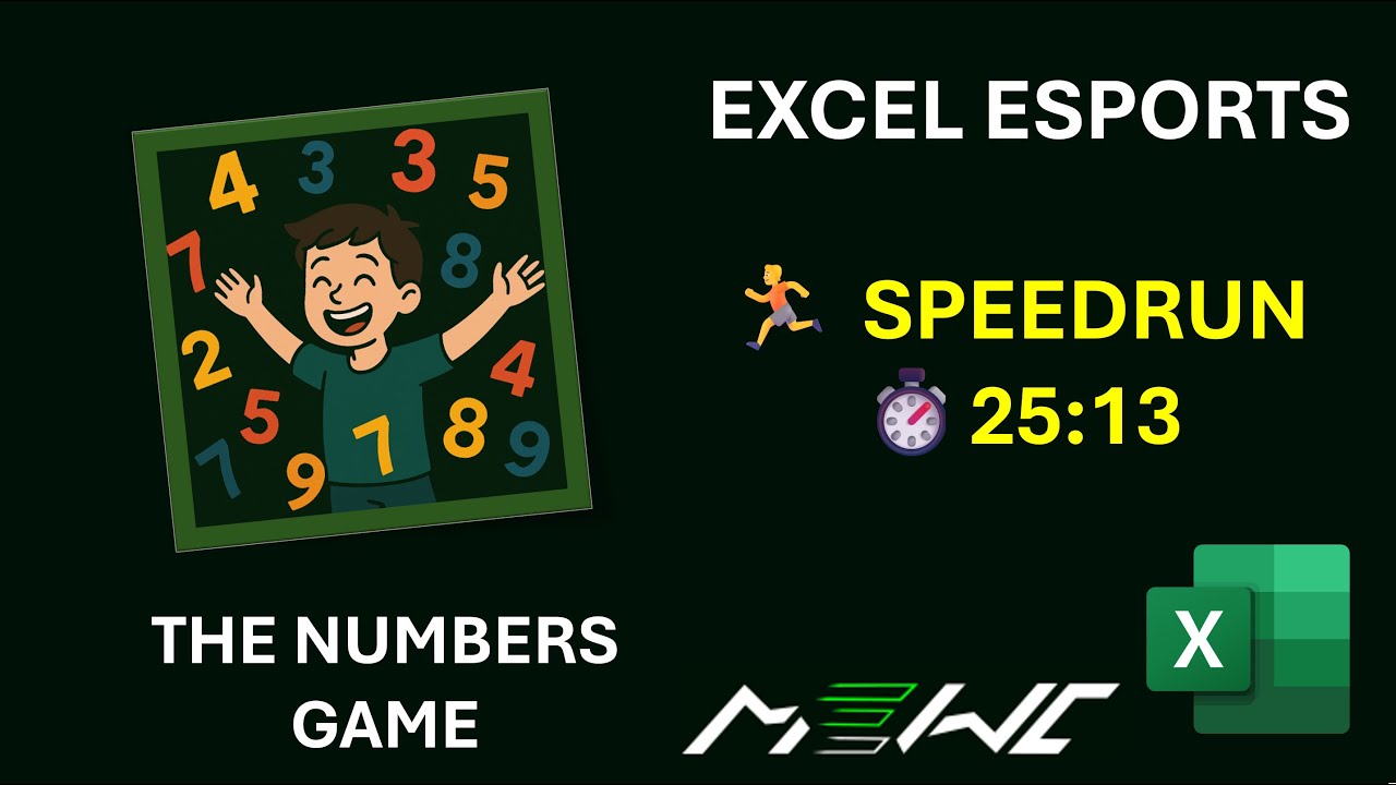 Excel Esports Speedrun: The Numbers Game in 25:13 - YouTube
