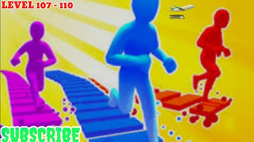 Bridge Race : Mobile Walkthrough Game | All Levels ios,Android | Gameplay | Level 107 - 110..💥👹🙆👈👆👌🏃