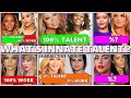 Female Singers: What's INNATE Singing Talent ? (Subjective video)
