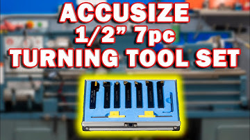 ACCUSIZE 1/2" 7 Piece Turning Tool Set