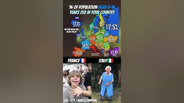 % Of Population Aged 0-14 Years Old👶 #mapping #map #shorts #popular #fyp