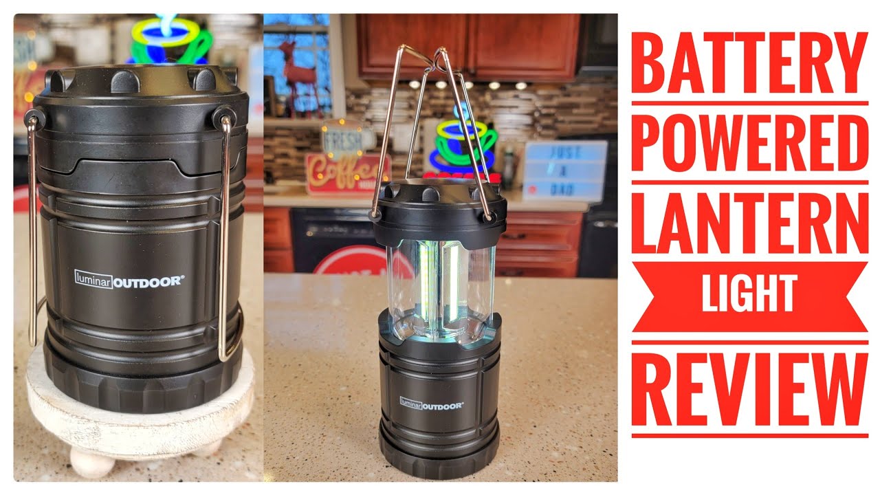 Luminar Outdoor Pop Up Lantern Battery Powered 