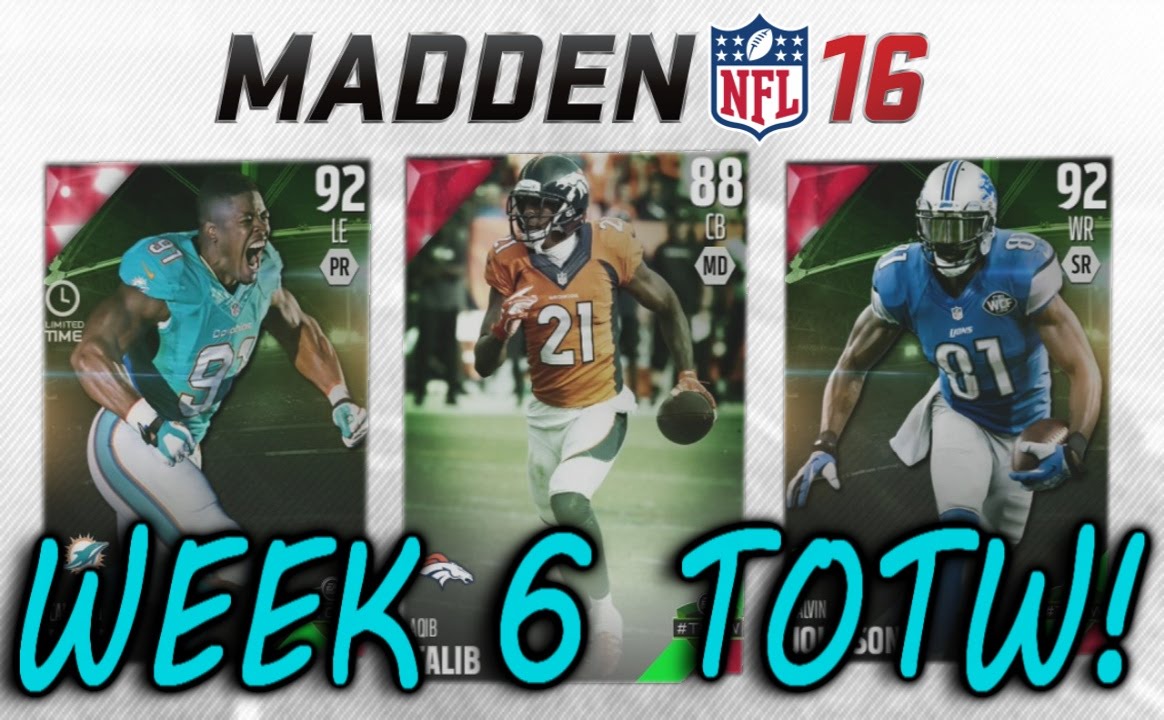 OMG TOTW CALVIN WORTH 1/2 MILLION COINS? - Madden 16 Ultimate Team Week 6 TOTW Pack Opening