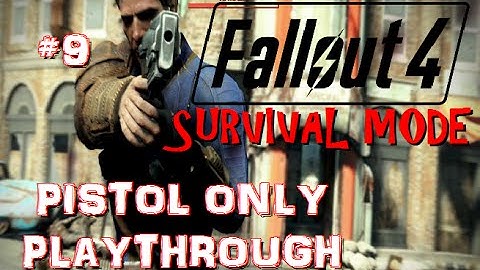 Fallout 4 PISTOLS ONLY Survival Mode | Cure me Covenant!