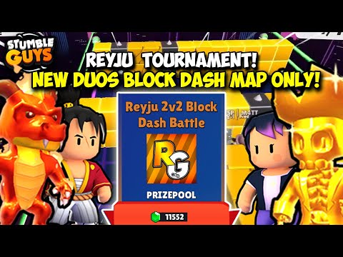 STUMBLE GUYS - REYJU Tournament LAVA SLIDE BLOCK DASH BATTLE 198.000 GEMS!  