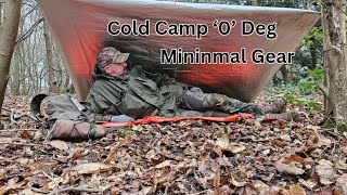 Cold Winter Camp With Limited Equipment - Emergency Gear