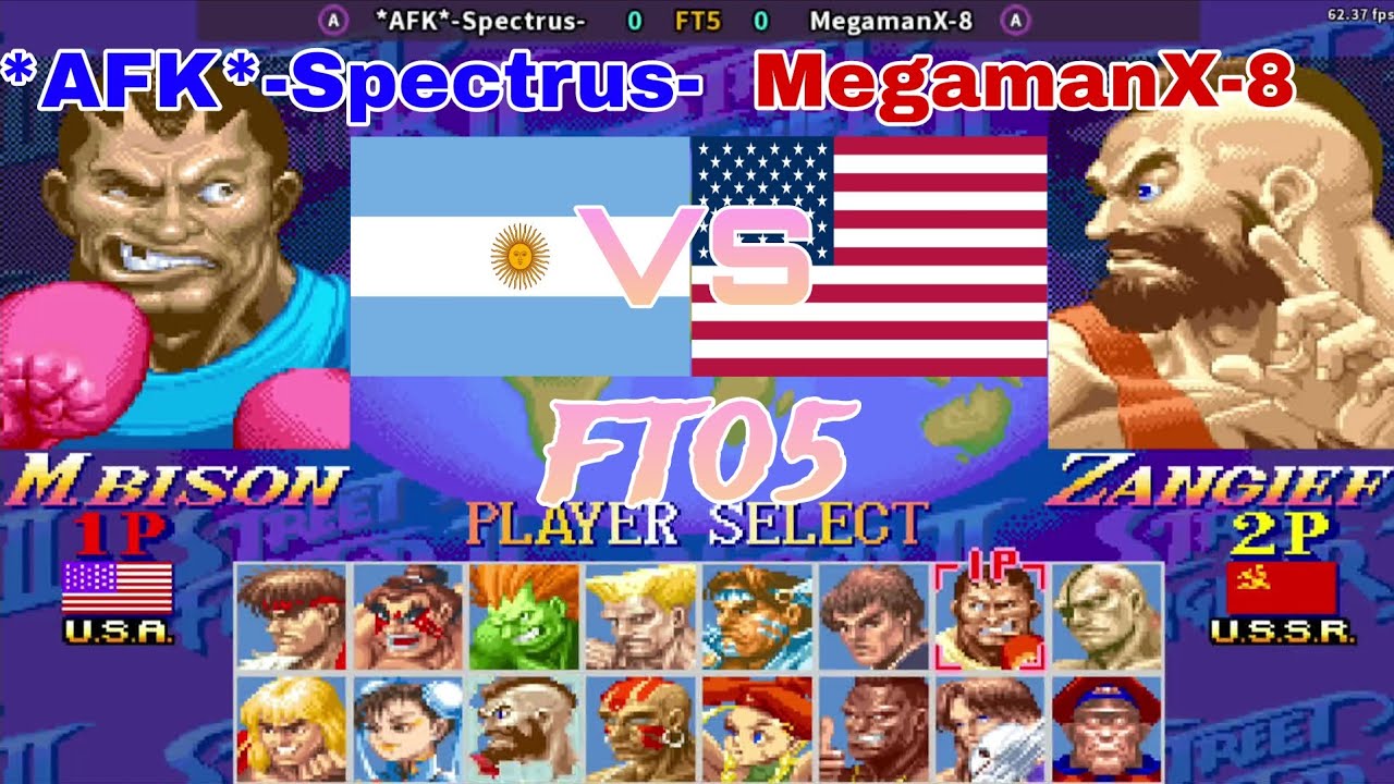 STREET FIGHTERS II X SUPER - *AFK*-Spectrus- 🇦🇷🆚️🇺🇸 MegamanX