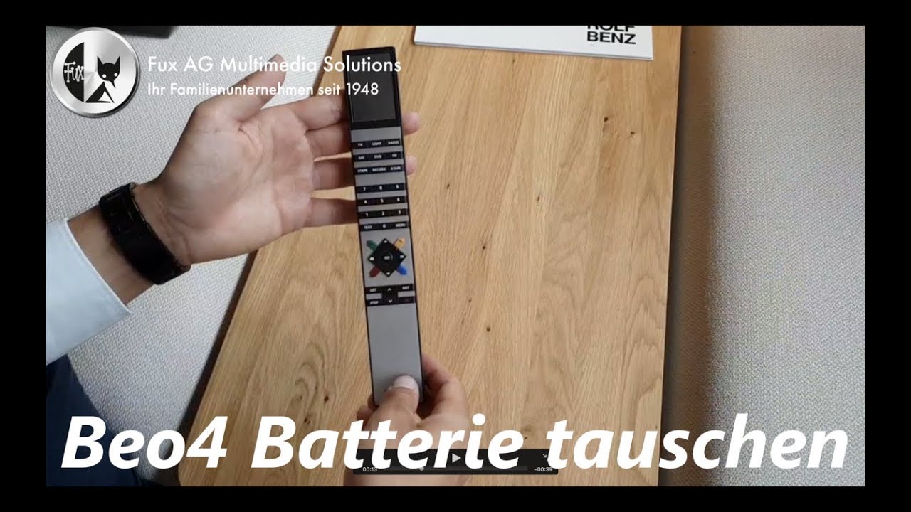 Beo4 Batterie tauschen | by Fux AG