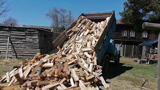 Вот так нужно возить дрова! 😃👍💪✊🤝Газ 53 с 9 кубами дров!