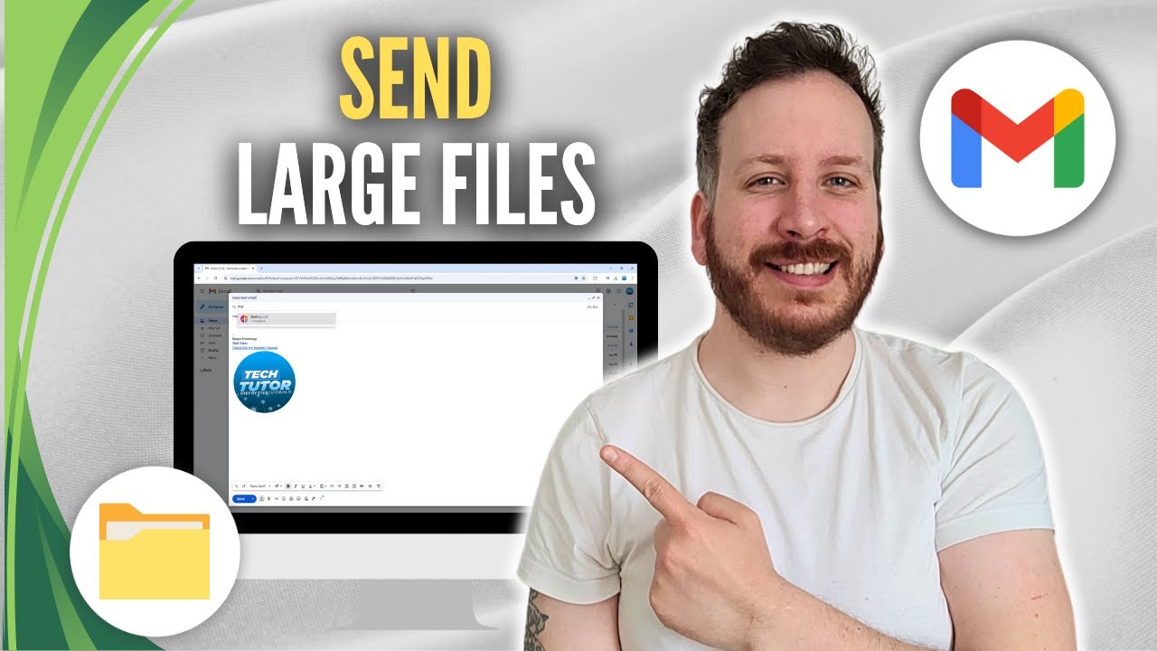How To Send Large Files On Gmail - YouTube
