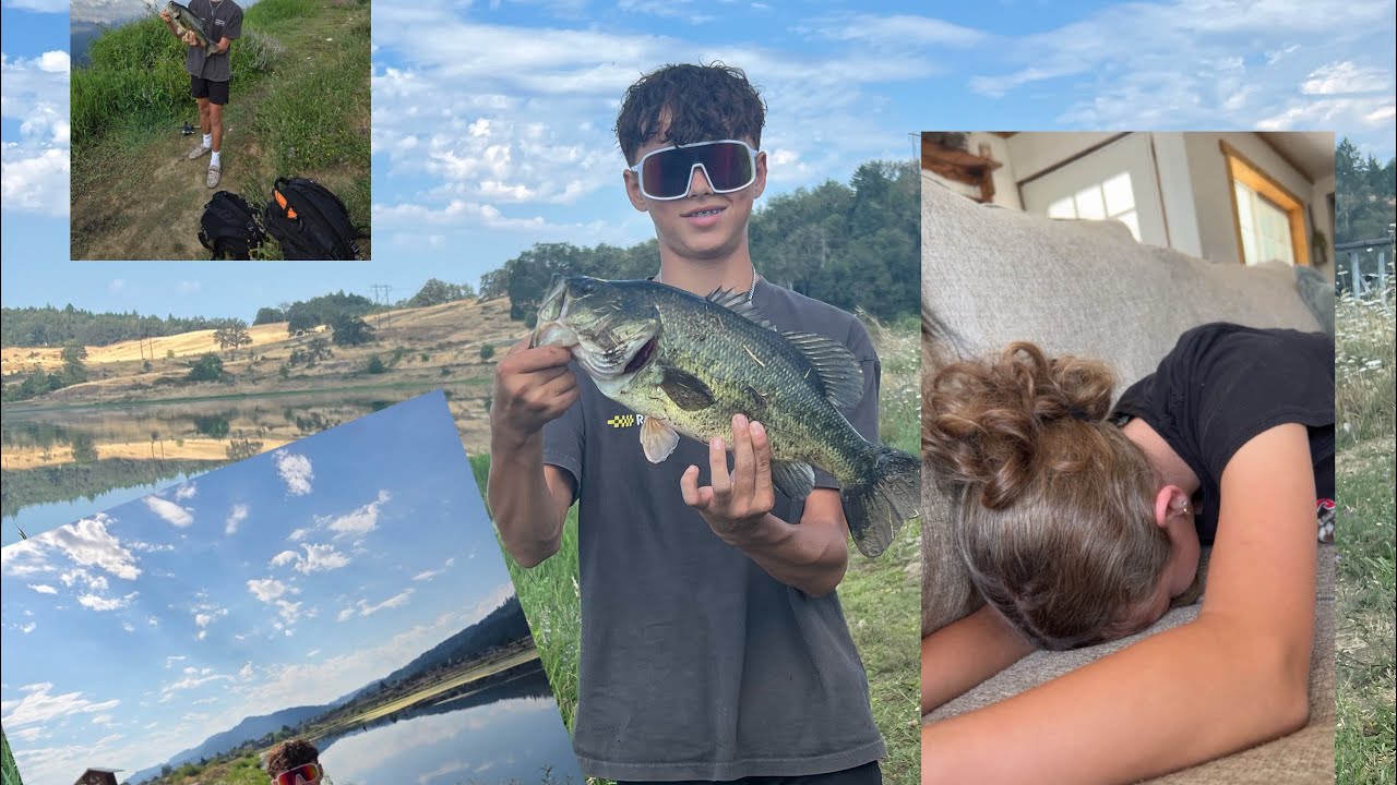 Fishing at a pond for big bass (GONE WRONG) #fyp #fishing #video #bigbass