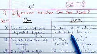 Difference between C   and Java | C   vs Java | Learn Coding