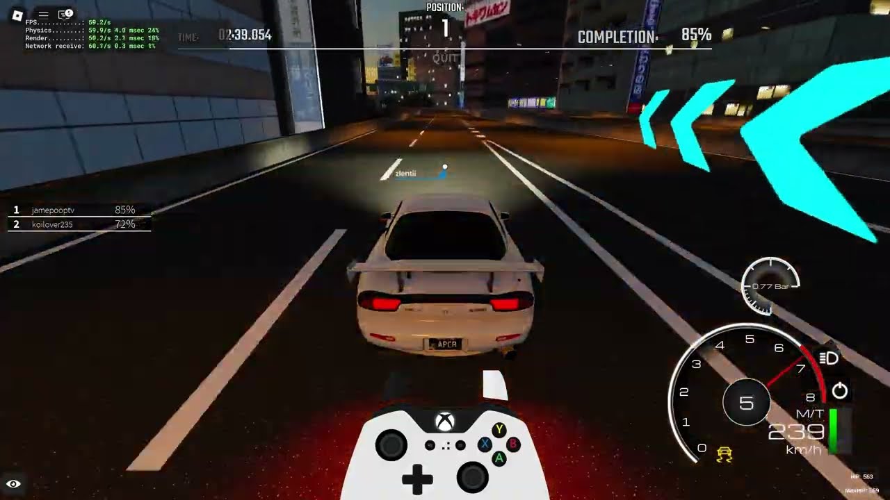 Midnight Racing: Tokyo | C1 Clockwise Loop - Mazda RX-7 FD3S | 