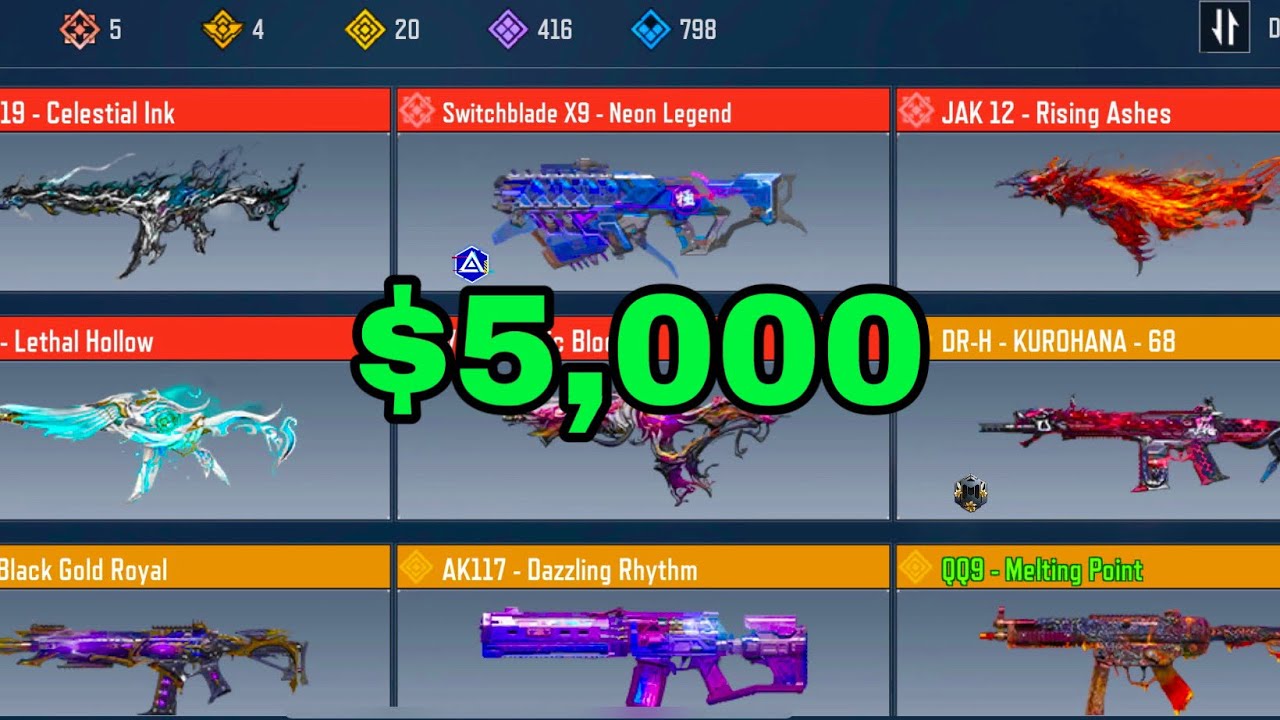 $5K COD Mobile Account Tour!