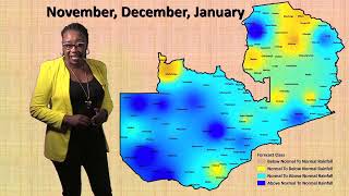 Zambia 2021/22 Season Rainfall Forecast