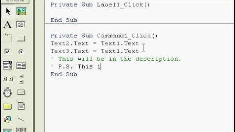 Visual Basic 6 - Your First Application