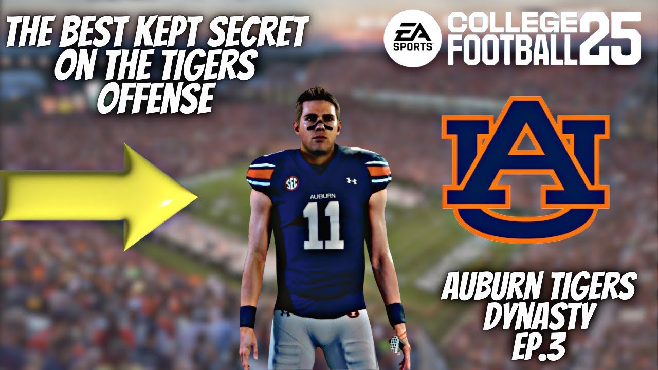 College Football 25 Dynasty Ep. 3 | Arkansas vs Auburn - YouTube