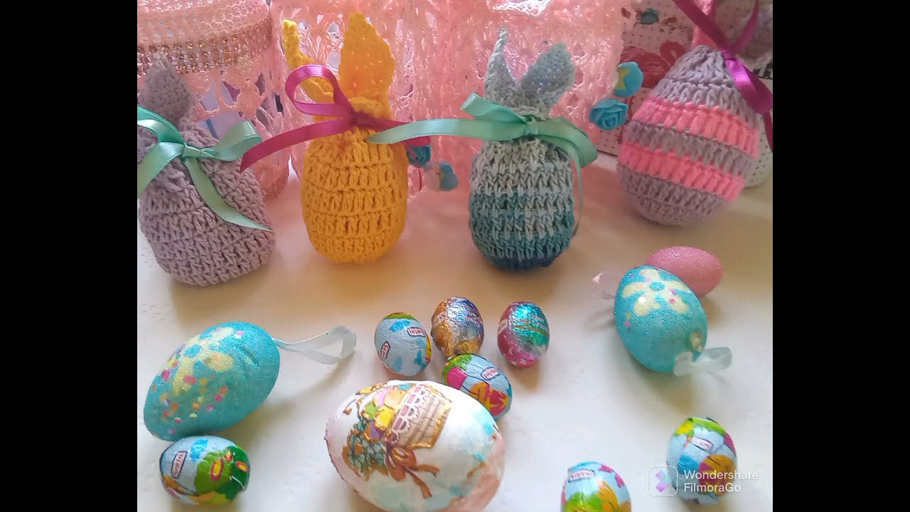 Πως να πλέξουμε λαγουδάκι θήκη για κεράσματα με βελονάκι ❤️