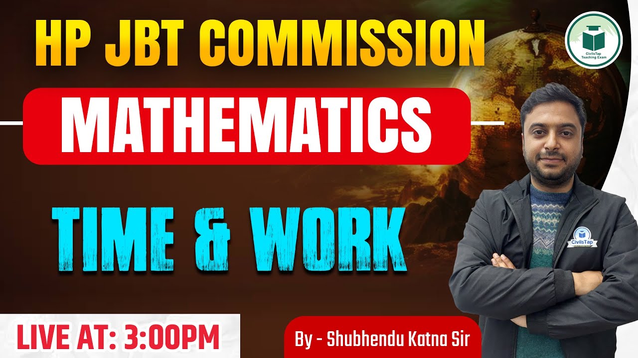HP JBT Commission | Mathematics | Time & Work | Most Expected MCQs | Civilstap