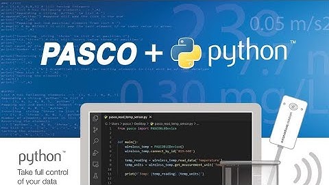 PASCO + Python: Windows Setup