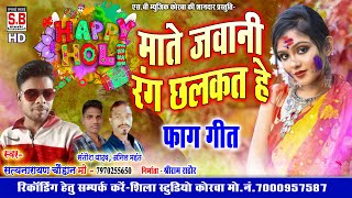 Mate Jawani Rang Chhalkat He | Cg Holi Song | Chhattigarhi Faag Geet | Fagun Gana