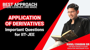 🔥 JEE Mathematics | Important Question for IIT-JEE | by Manoj Chauhan Sir - Best Approach