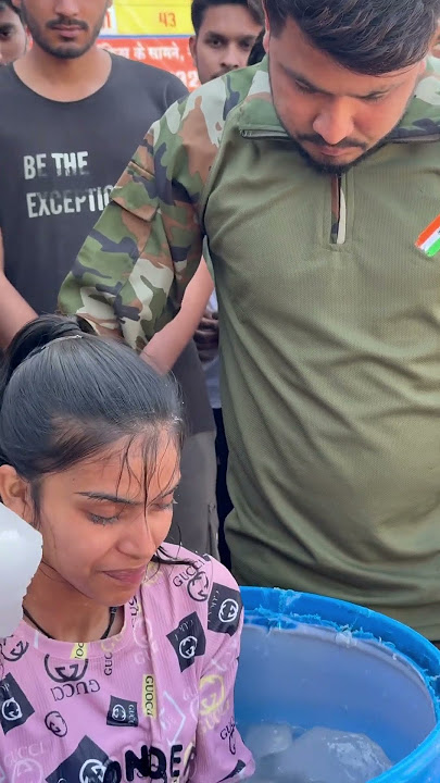 Girls ice bath commando #army #indianarmy #indianmilitary
