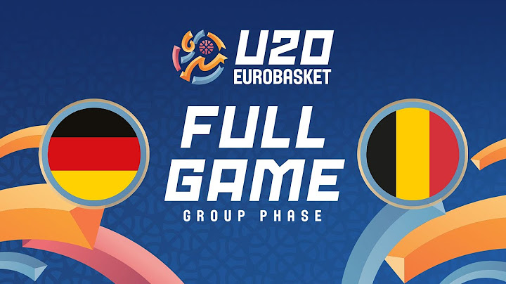 Group Phase | Full Basketball Game | Germany v Belgium | FIBA U20 EuroBasket 2025