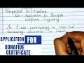 Bonafide ceritificate for participating in sports competition  bonafide certificate  letterwriting