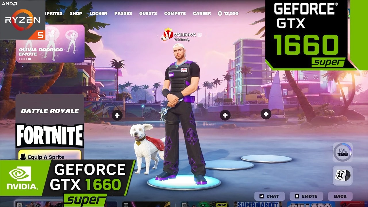 高性能PC/Ryzen5 5600X/GTX1660Super/Fortnite Fortnite GTX 1660 super + Ryzen 5 5600x FPS Test in 2026 - YouTube