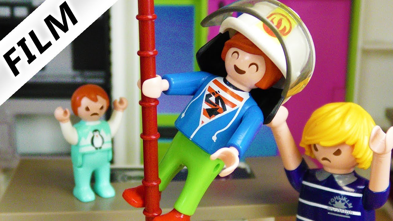 Playmobil Film deutsch | JULIANS FEUERWEHRSTANGE - Immer der erste sein | Kinderfilm Familie Vogel