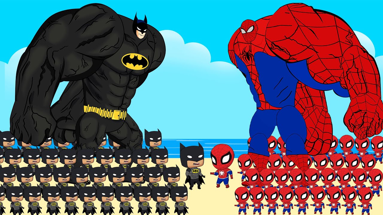 Evolution of SPIDER-MAN vs Evolution of BATMAN : Who Will Win | SUPER HEROES MOVIE