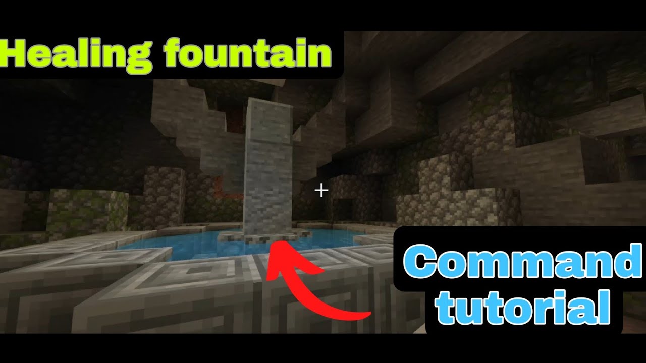 Healing fountain tutorial (Minecraft bedrock)(outdated)