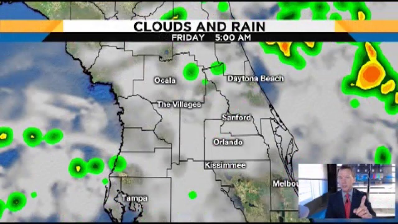 newspaper mockup Storms continue in Central Florida on Friday
