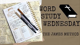 Word Study Wednesday - Poor - The James Method #biblestudy