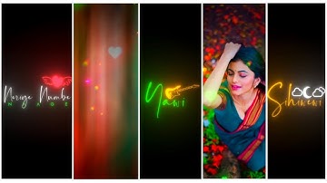 Glow Lyrics + Shake Photo Status Video Editing | alight motion new editing | node video editing